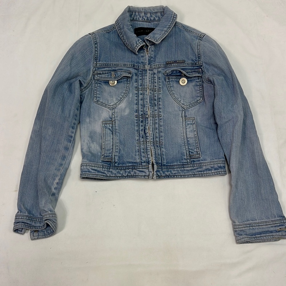 #1542 Chevignon Blue Zip-Up Jean Jacket | Size: S